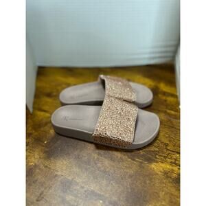 INC International Concepts sz 5 girls pink sparkle pool slide sandal 1036